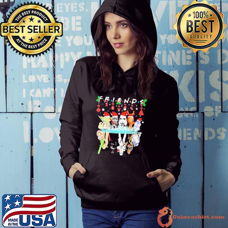 Yoda And Star Wars Characters Santa Water Surface Friends Christmas s Hoodie