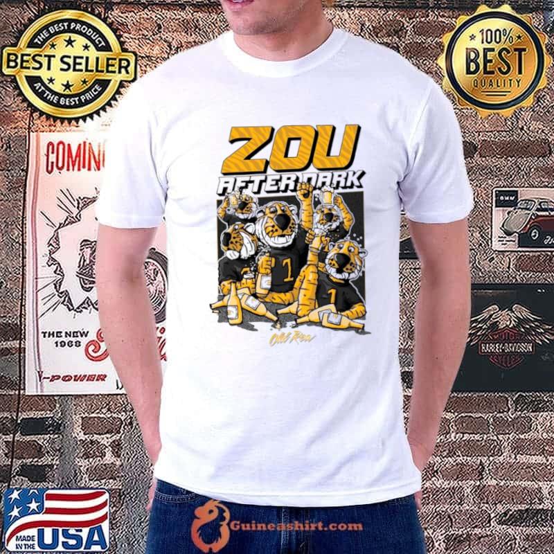 Zou After Dark tiger 1 Mizzou drunk cartoon shirt