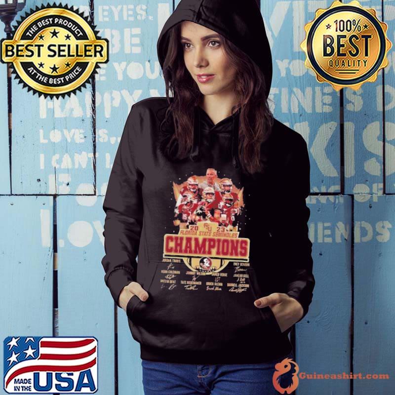 2023 Florida State Seminoles Football Team Players Champions Signatures Shirt