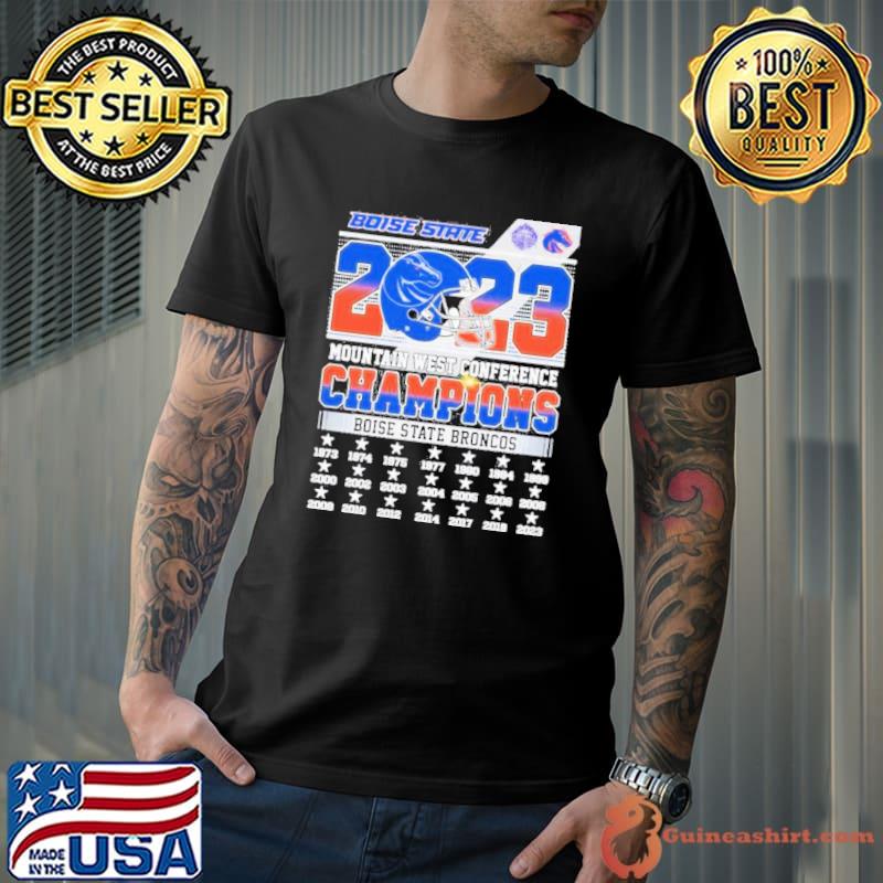 2023 Mountain West Conference Champions Boise State Broncos Shirt