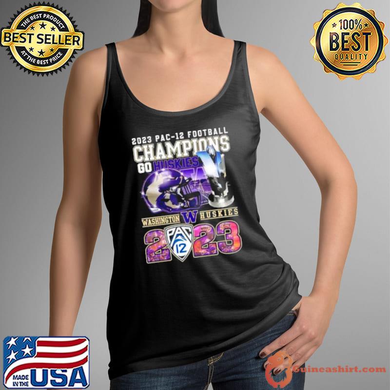 2023 PAC 12 Football Champions Go Huskies Washington Huskies T Shirt