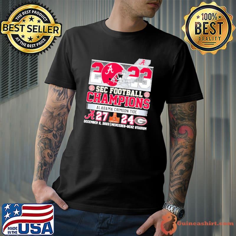 2023 SEC Football Champions Alabama Crimson Tide 27-24 Georgia Bulldogs Shirt