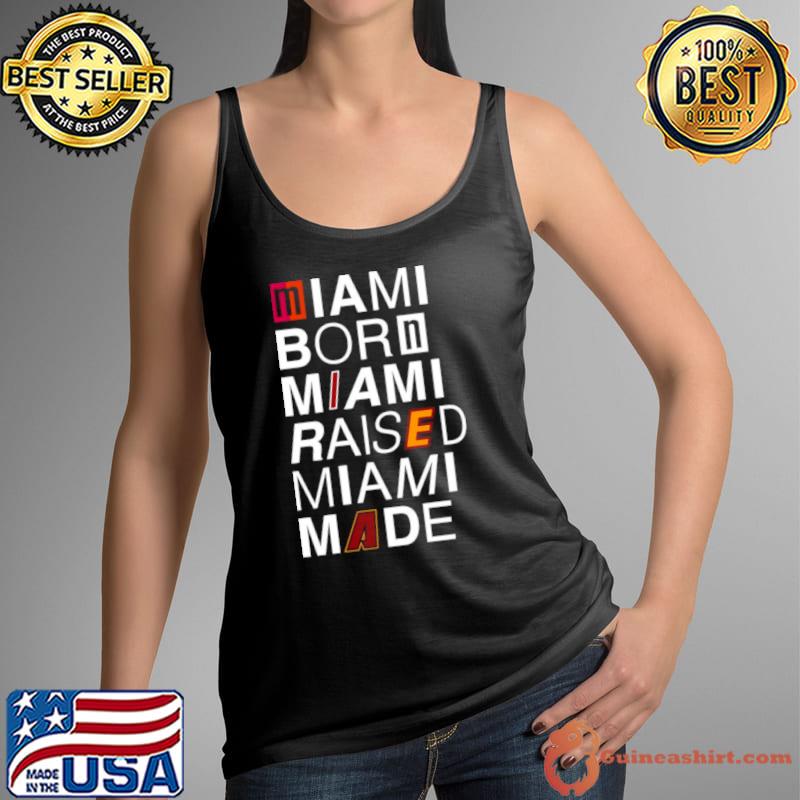 2024 Miami born Miami raised Miami made logos s Tank Top