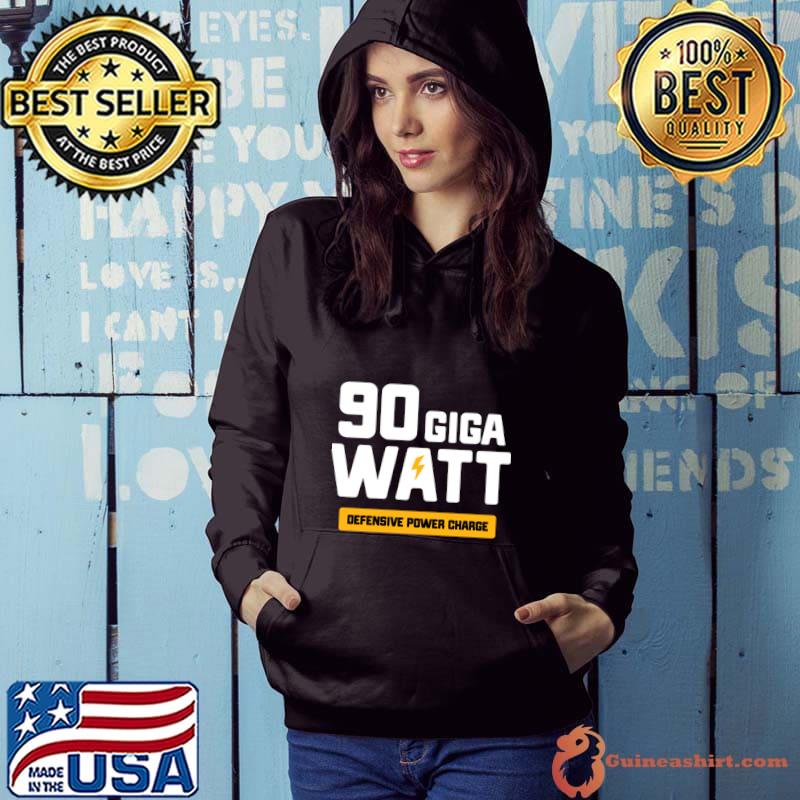 90 Giga WATT Power Defensive Power Charge Pittsburgh Steelers T-Shirt