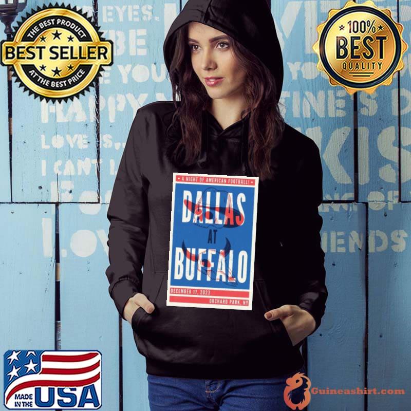 A Night Of American Football Dallas vs Buffalo December 17 2023 Orchard Park NY poster shirt