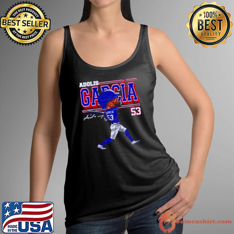 Adolis Garcia Texas cartoon signature s Tank Top