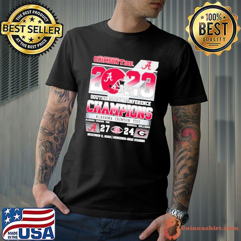 Alabama Crimson Tide 2023 SEC Conference Champions Alabama 27-24 UGA Shirt