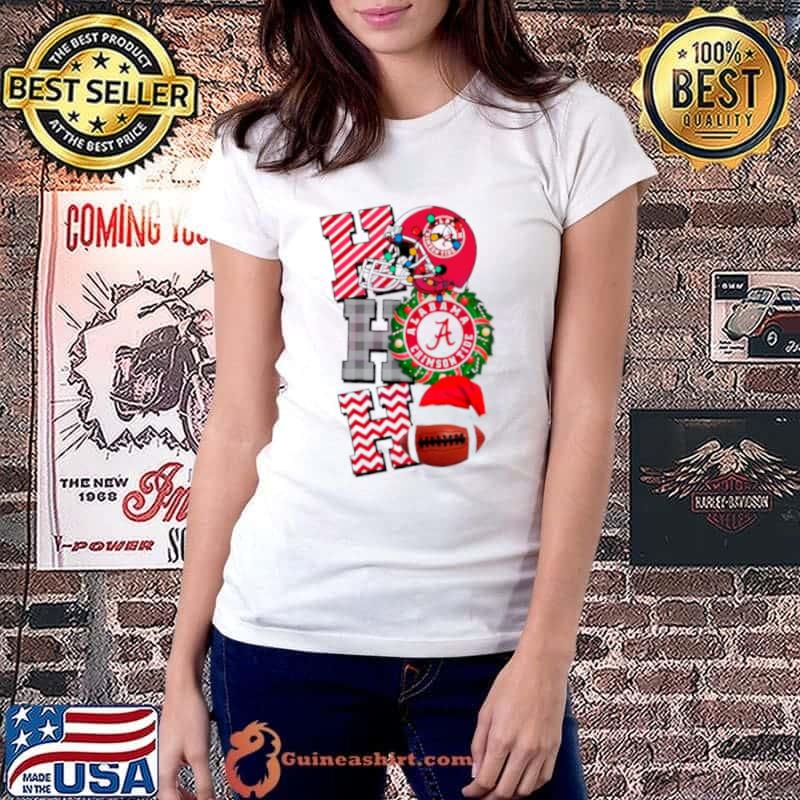 Alabama Crimson Tide football Christmas ho ho ho shirt