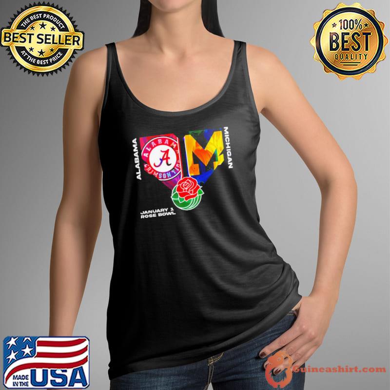 Alabama Crimson Tide vs Michigan Wolverines College Football Playoff January 1 2024 Rose Bowl Roll Tide Shirt Tank Top