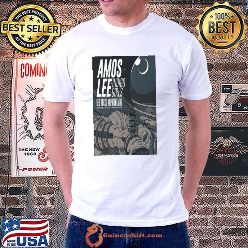 Amos Lee Red Rocks Amphitheatre Sep 15 2024 Morrison, CO Poster Shirt