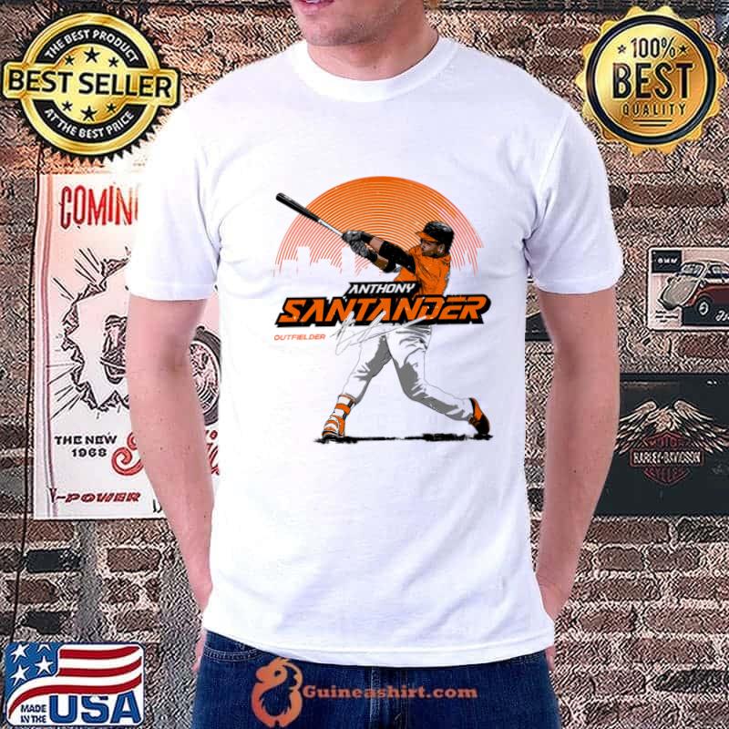 Anthony Santander Baltimore Signature Venezuelan professional baseball right fielder T-Shirt