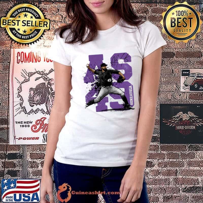 Antonio Senzatela Venezuelan professional baseball pitcher Colorado Rockies AS49 Signature T-Shirt Ladiestee