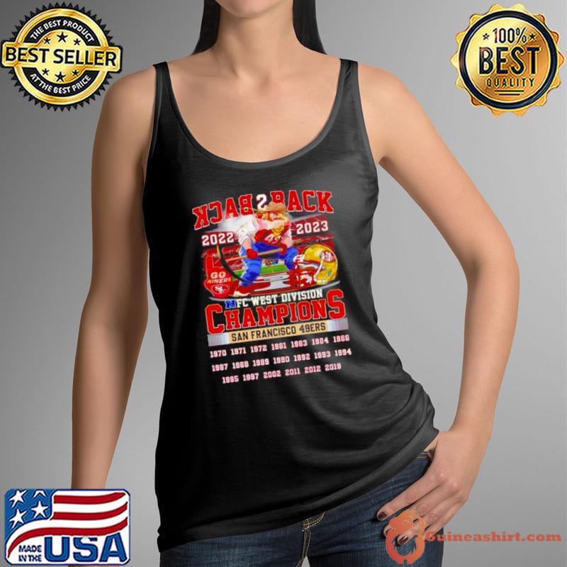 Back 2 Back 2022 2023 NFC West Division Champions San Francisco 49ers Shirt