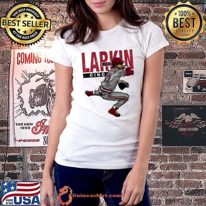 Barry Larkin Cincinnati Sketch American former professional T-Shirt Ladiestee
