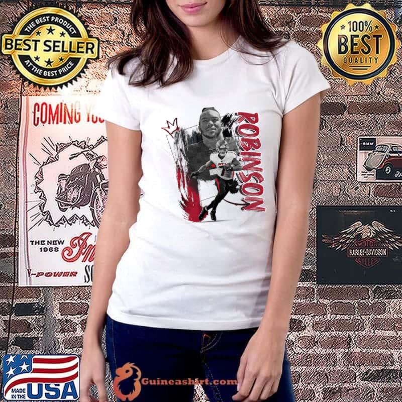 Bijan Robinson American football running back for the Atlanta Falcons NFL T-Shirt Ladiestee