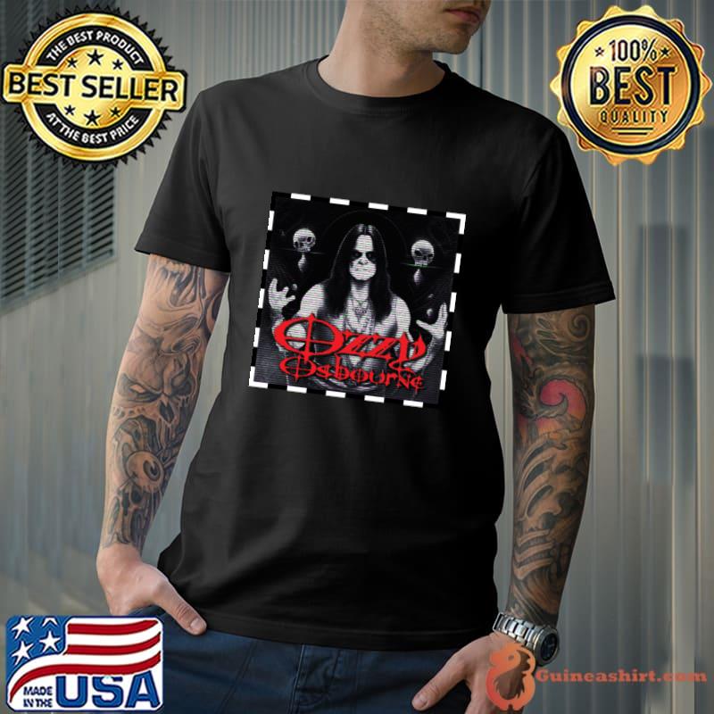 Black Metal English singer songwriter Ozzy Osbourne T-Shirt