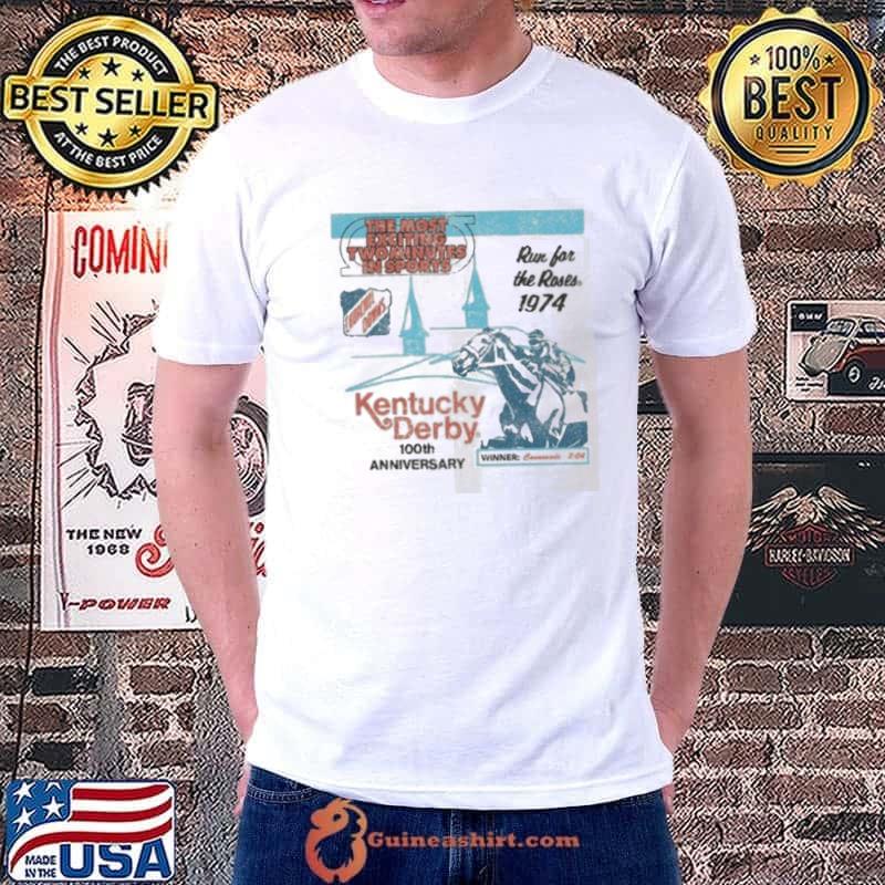 Blue 84 Kentucky Derby 150 Throwback Most Exciting Two Minutes Shirt