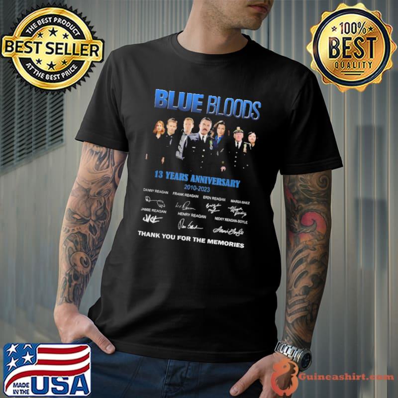 Blue blood 13 years anniversary 2010 2023 thank you for the memories signature shirt