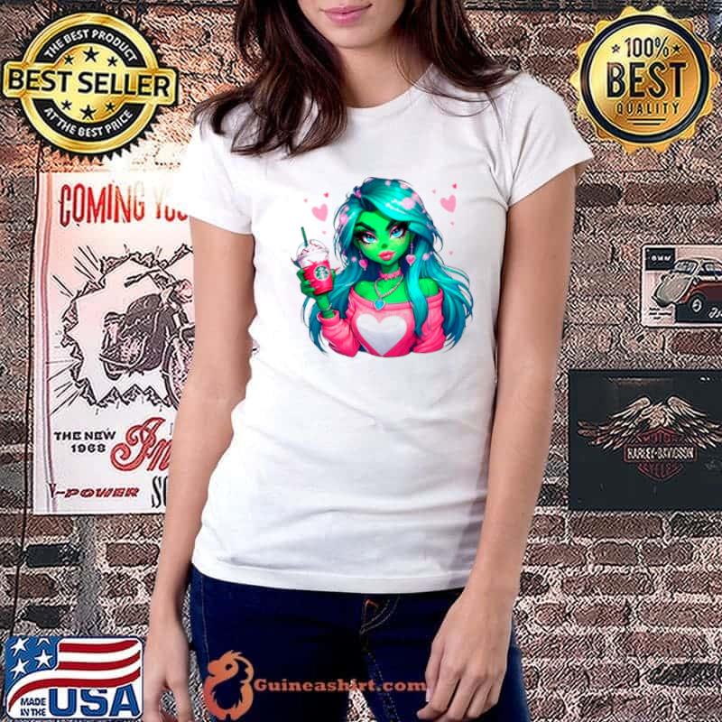 Boojee Grinch Girl Valentines Coffee shirt