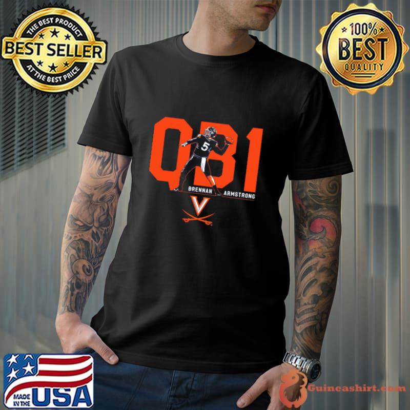 Brennan Armstrong QB1 American football quarterback T-Shirt