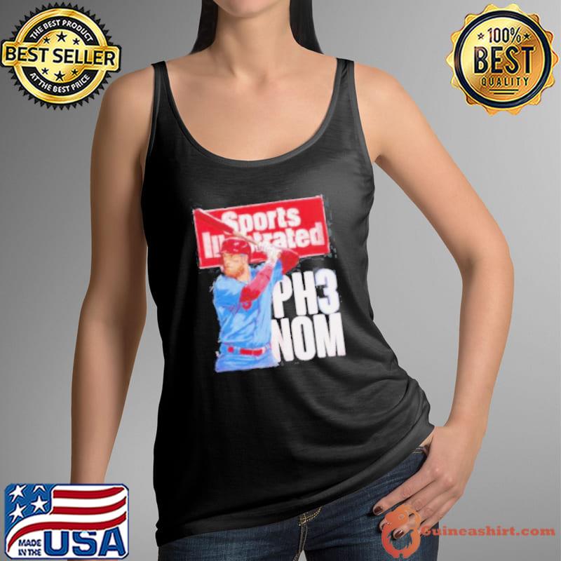 Bryce Harper Sports Illustrated And Philadelphia PH3NOM WHT Baseball Shirt