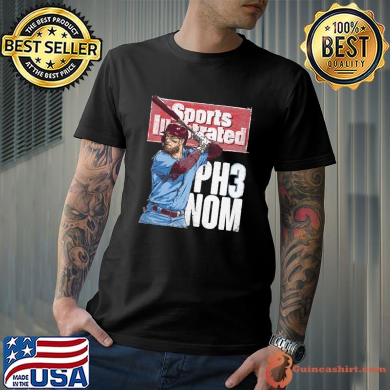 Bryce Harper Sports Illustrated & Philadelphia PH3NOM American professional baseball T-Shirt