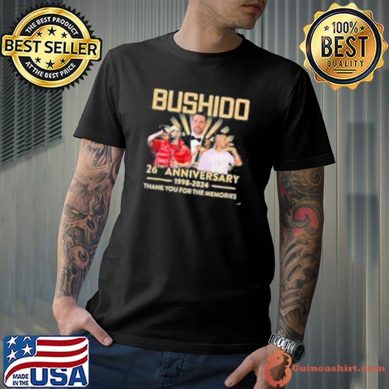 Bushido 26th Anniversary 1998 – 2024 Thank You For The Memories Shirt Unisex
