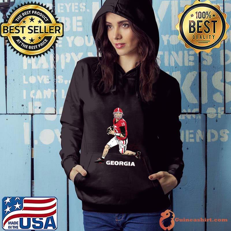 Carson Beck Superstar Pose Signature American football quarterback T-Shirt Hoodie