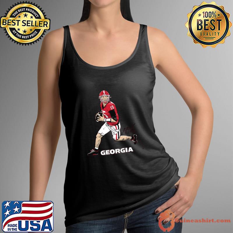 Carson Beck Superstar Pose Signature American football quarterback T-Shirt