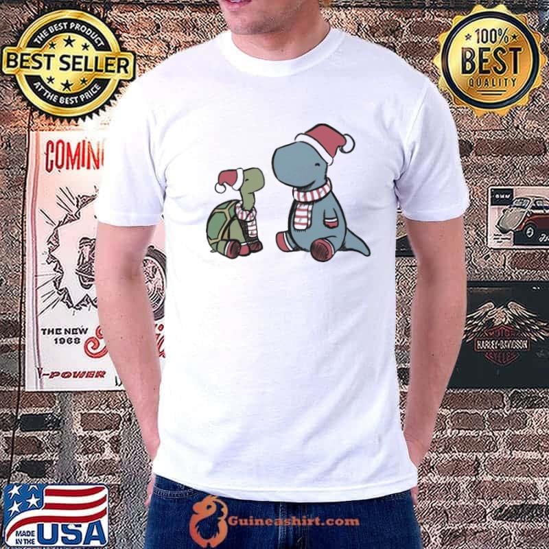Christmas Tortoise & Dino T Shirt
