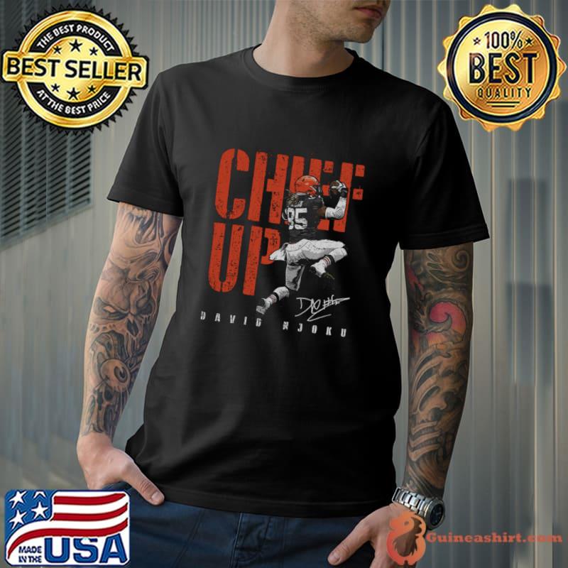 David Njoku Cleveland Chief Up Signature American football tight end for the Cleveland Browns T-Shirt