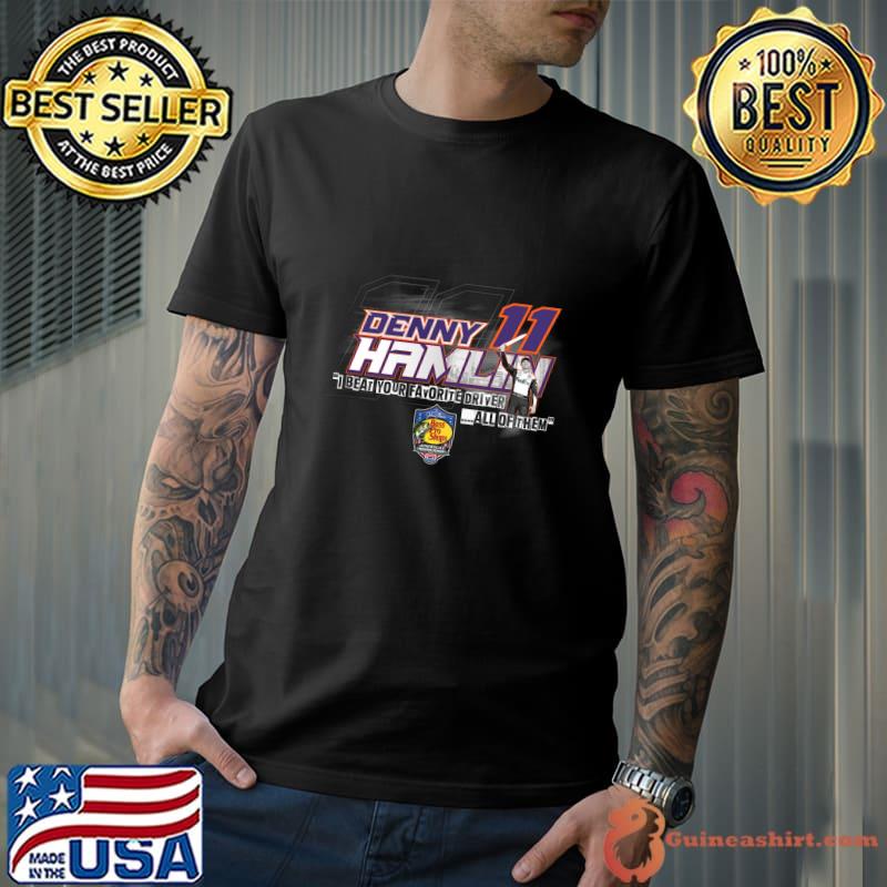Denny Hamlin Beat Your American professional stock car racing Night Race T-Shirt