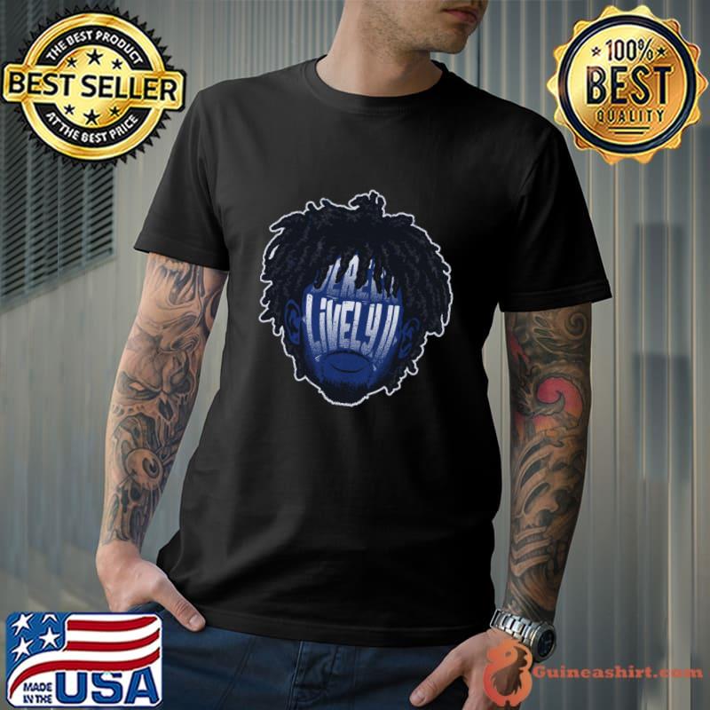 Dereck Lively II American professional basketball Dallas Player Silhouette T-Shirt