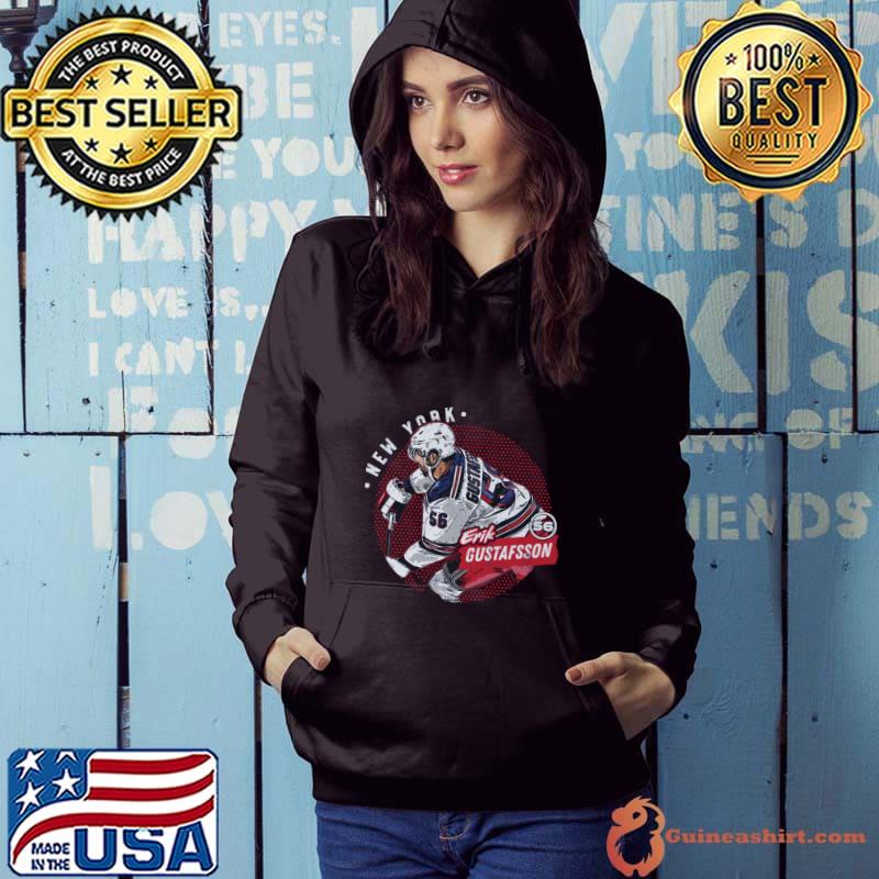 Erik Gustafsson Swedish professional ice hockey defenceman New York R Dots T-Shirt Hoodie