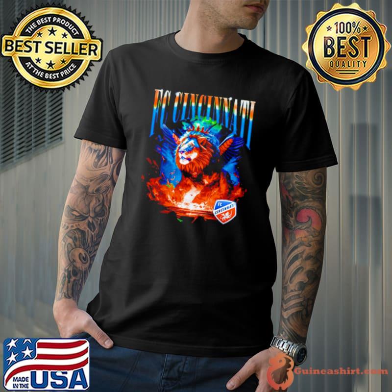 FC Cincinnati winged retro Lion shirt