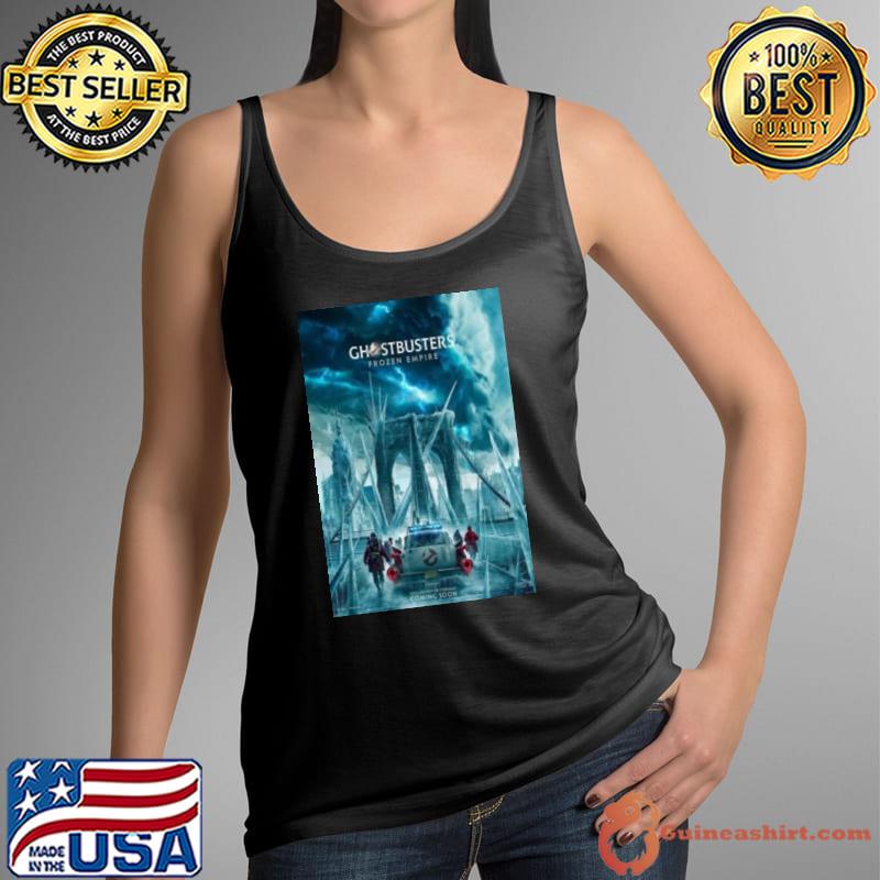 Ghostbusters Frozen Empire With The Brooklyn Bridge And The Empire State Building shirt