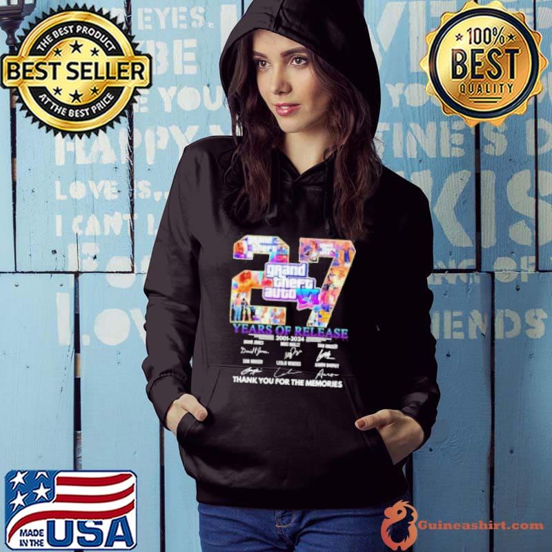Grand Theft Auto VI 27 years of release 2001 2024 thank you for the memories s Hoodie