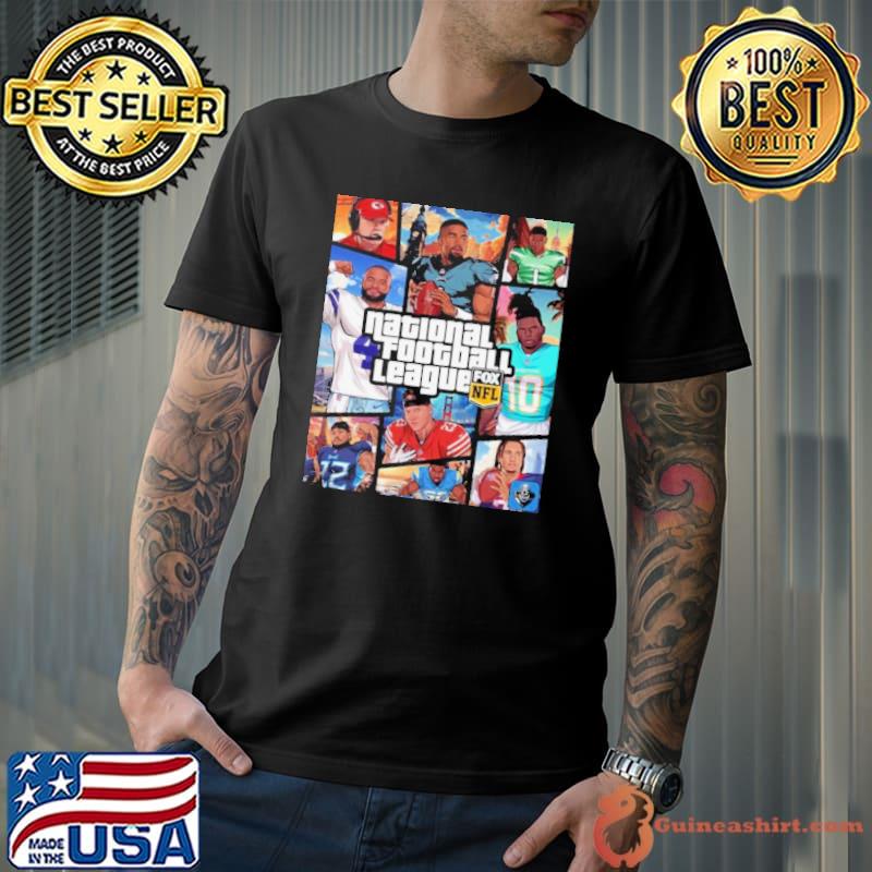 Grand Theft Auto Vice City The Nfl Edition Shirt Unisex