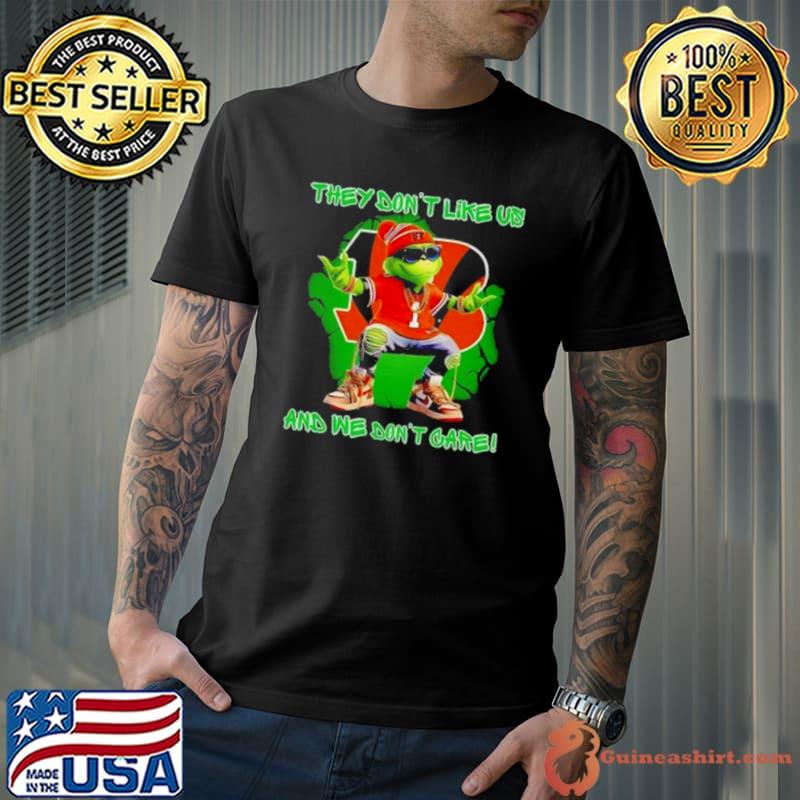 Grinch Cincinnati Bengals They Don’t Like Us And We Don’t Care Shirt