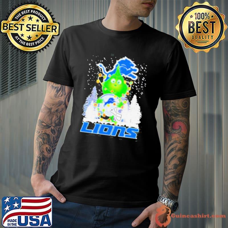 Grinch detroit lions Christmas tree helmet s Unisex