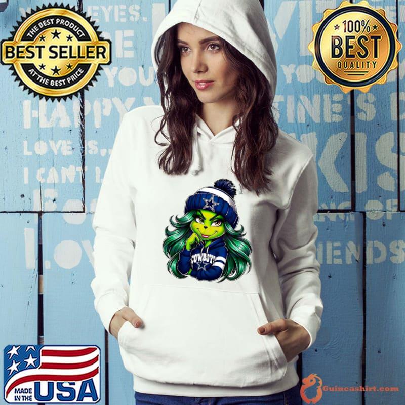Grinch Girl Dallas Cowboys fan shirt