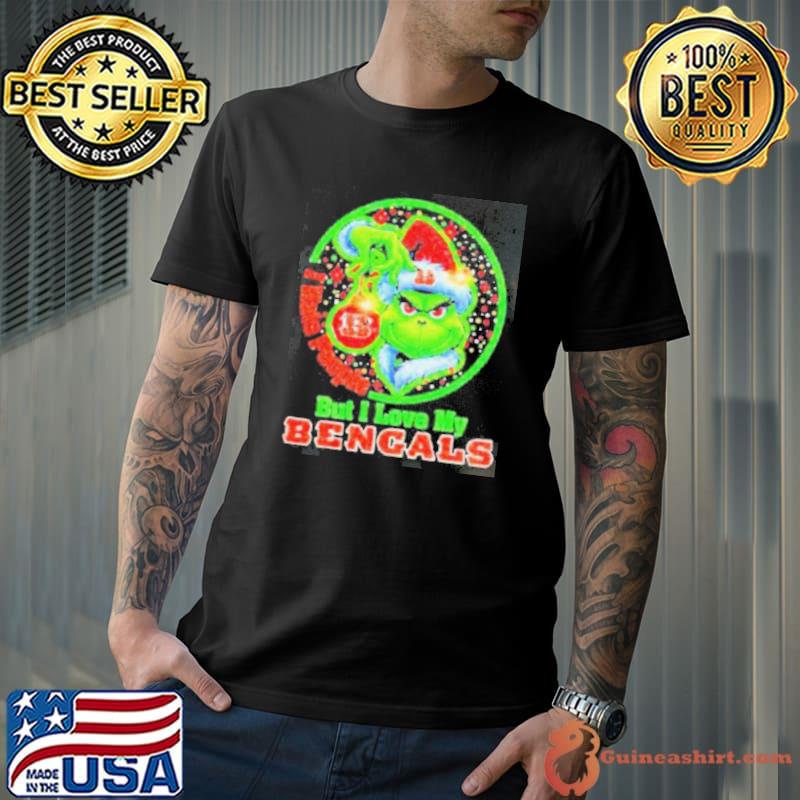Grinch I Hate People But I Love My Cincinnati Bengals Shirt