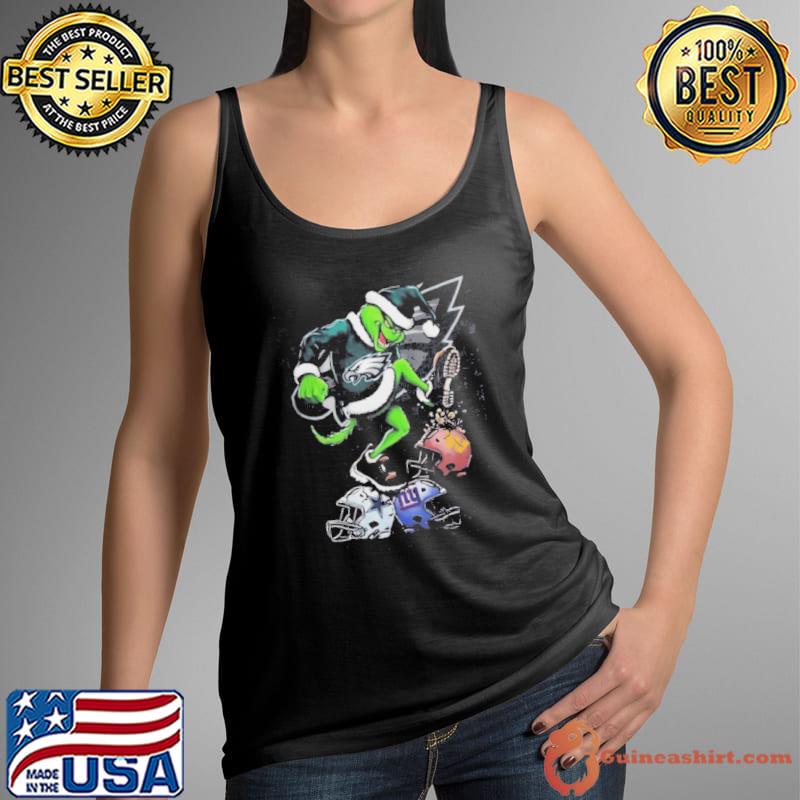 Grinch NFL Shop The Grinch Philadelphia Eagles Stomp On NFL Teams Christmas Shirt Tank Top