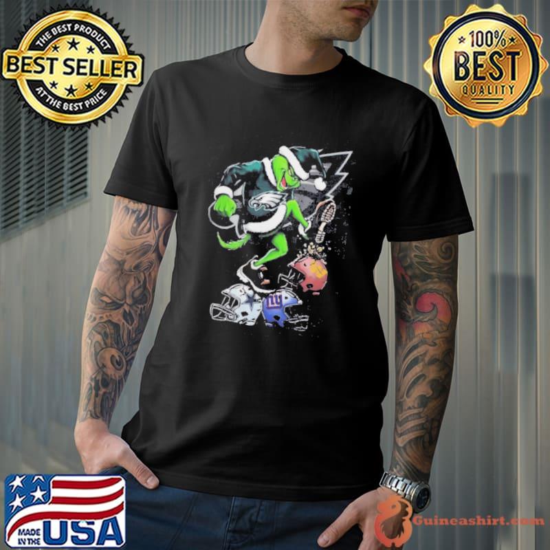 Grinch NFL Shop The Grinch Philadelphia Eagles Stomp On NFL Teams Christmas Shirt