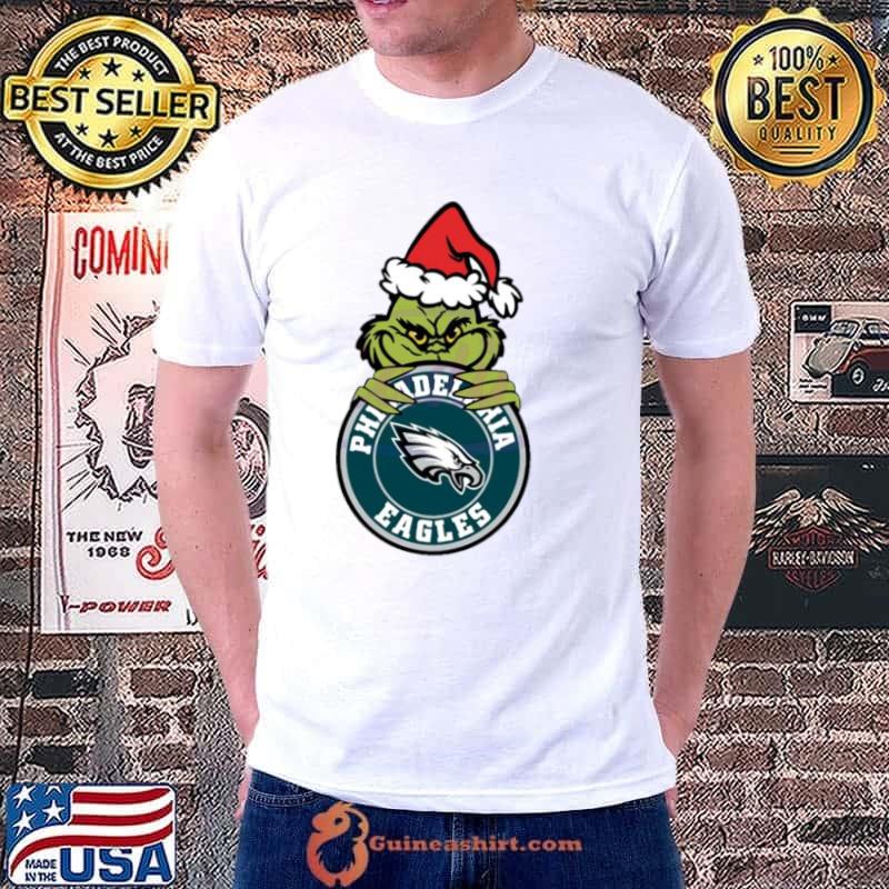 Grinch Philadelphia Eagles Circle Logo shirt
