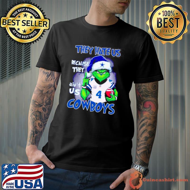 Grinch Santa they hate us because they ain’t us Cowboys football s Unisex