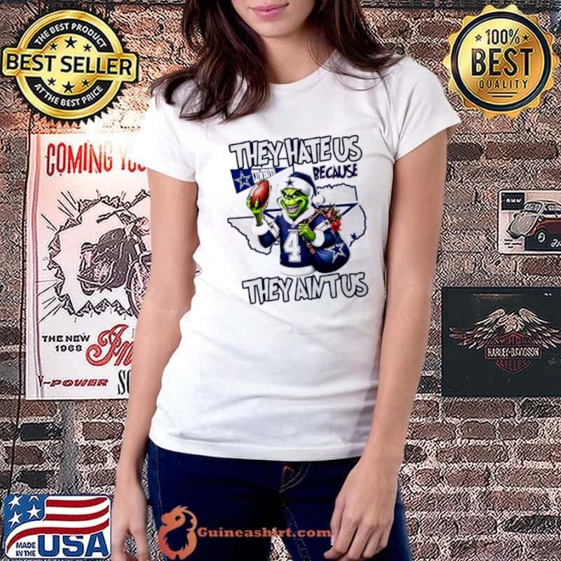 Grinch they hate us because they aint us Dallas Cowboys shirt