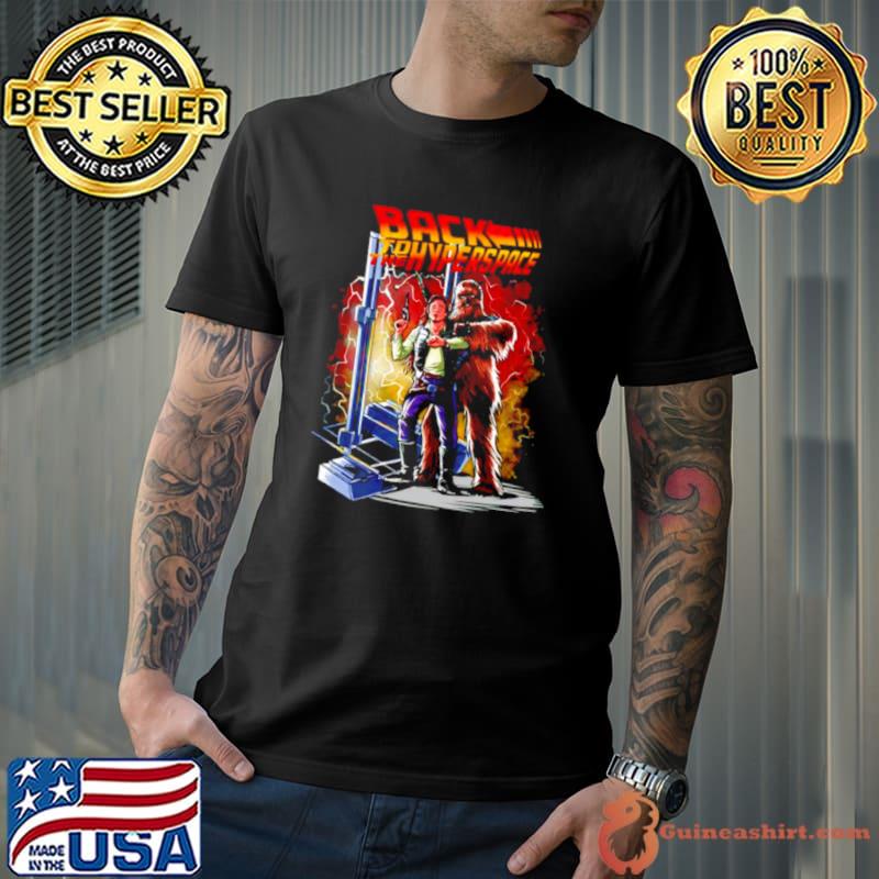 Han Solo and Chewbacca back to the Hyperspace Star Wars shirt