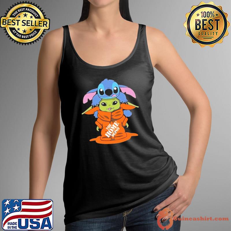 Home Depot symbol baby stitch and yoda shirt