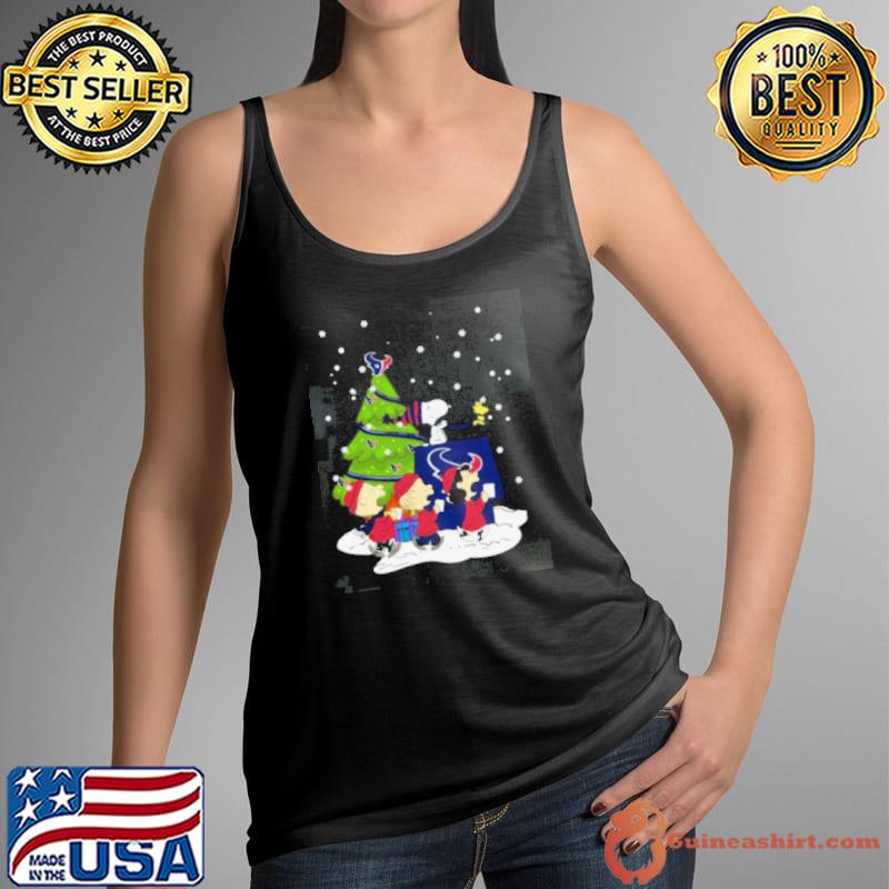 Houston Texans Are Coming To Town Snoopy Christmas Shirt
